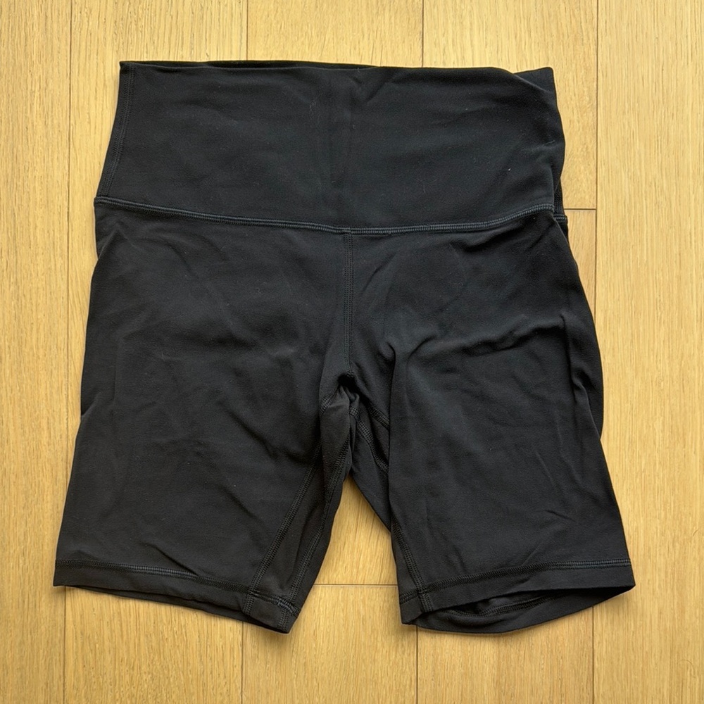 Lululemon Athletica Black High-Waisted Bike Shorts